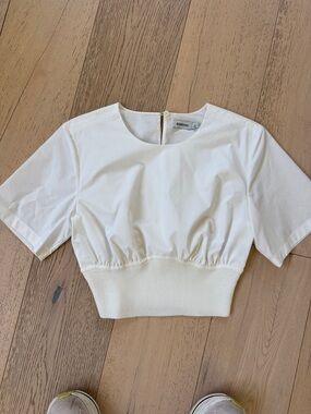 SIMKHAI Adair Crewneck Crop Top